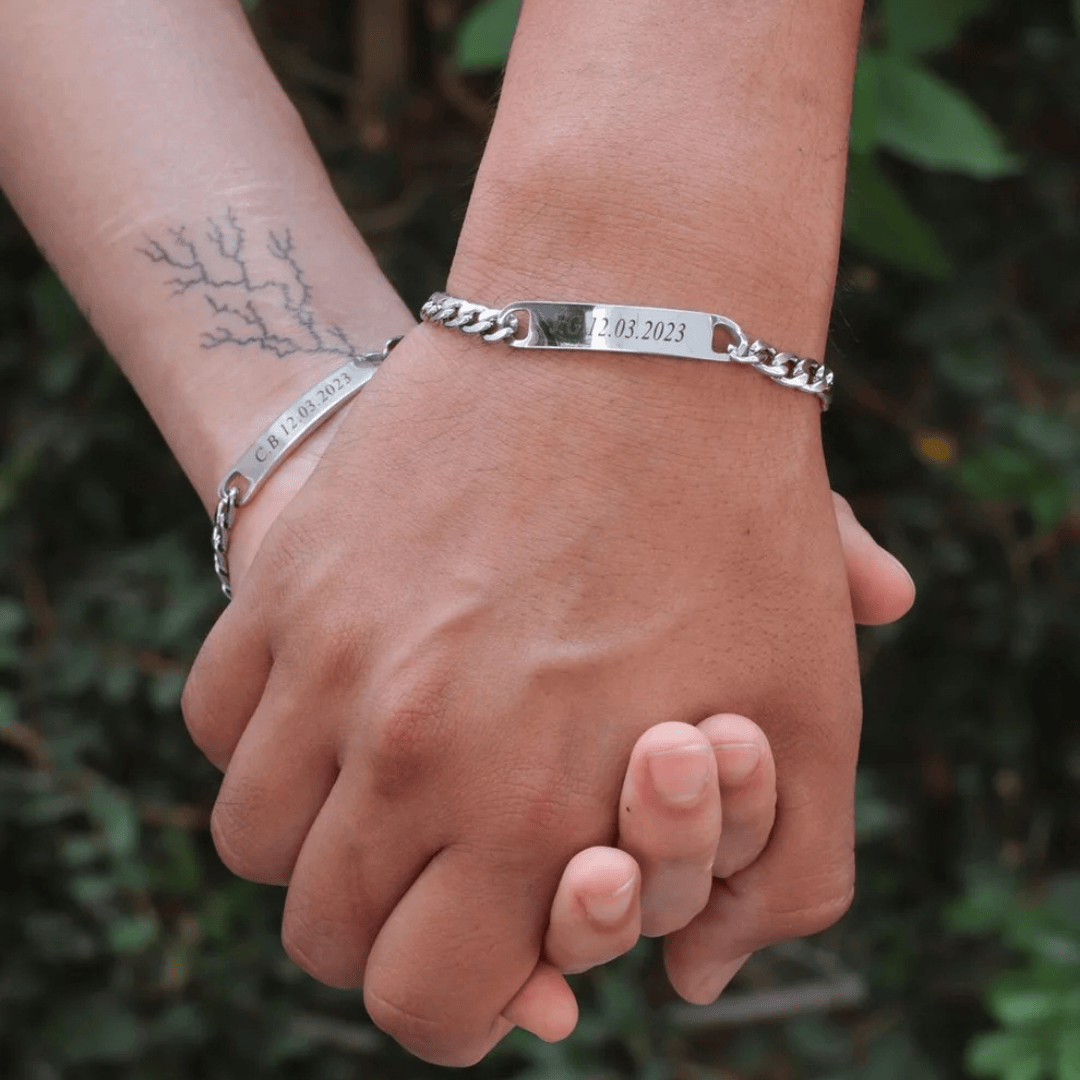 PULSERA 2X1 PERSONALIZADA PARA PAREJA