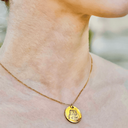 COLLAR CIRCULAR CON RETRATO PERSONALIZADO