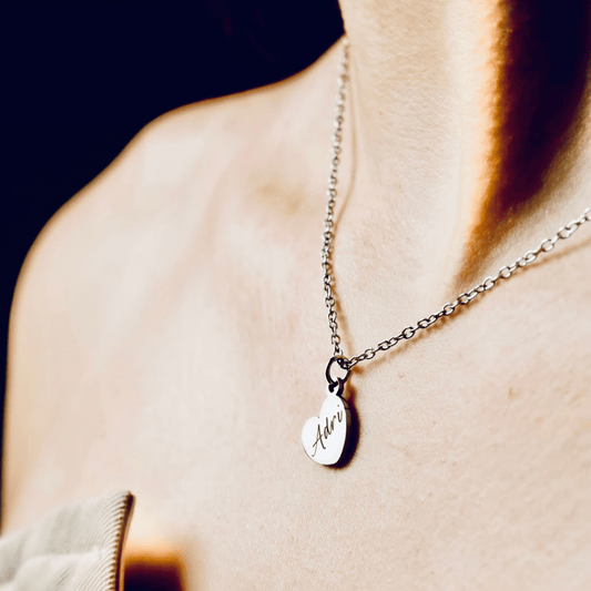 COLLAR PERSONALIZADO CON CORAZON MINI