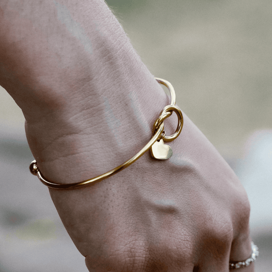 PULSERA CORAZON DE TRENZA CON CRISTAL