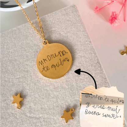 COLLAR CIRCULAR CON MANUSCRITO PERSONALIZADO