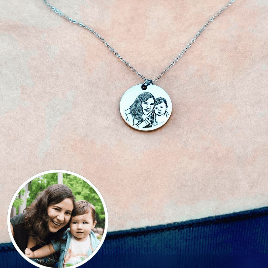 COLLAR CIRCULAR CON RETRATO PERSONALIZADO