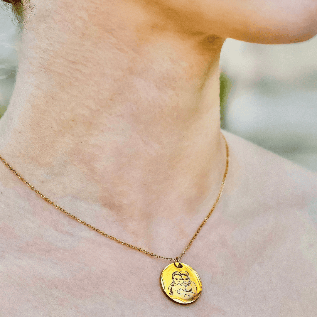 COLLAR CIRCULAR CON RETRATO PERSONALIZADO