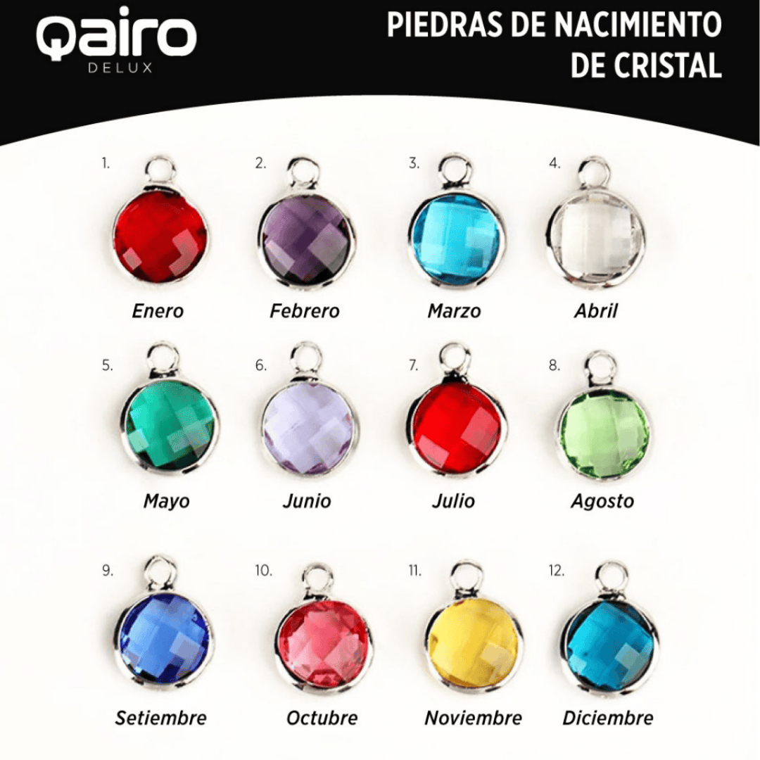 COLLAR CON NOMBRE Y CRISTAL PERSONALIZADO