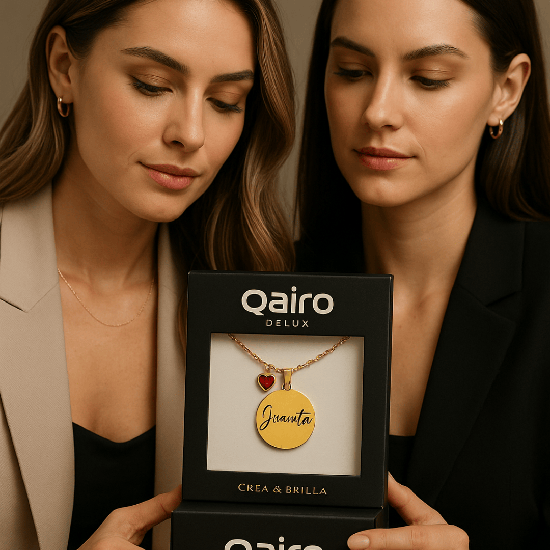 COLLAR CON NOMBRE Y CRISTAL PERSONALIZADO