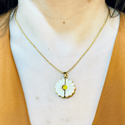 COLLAR DE GIRASOL CON RETRATO PERSONALIZADO