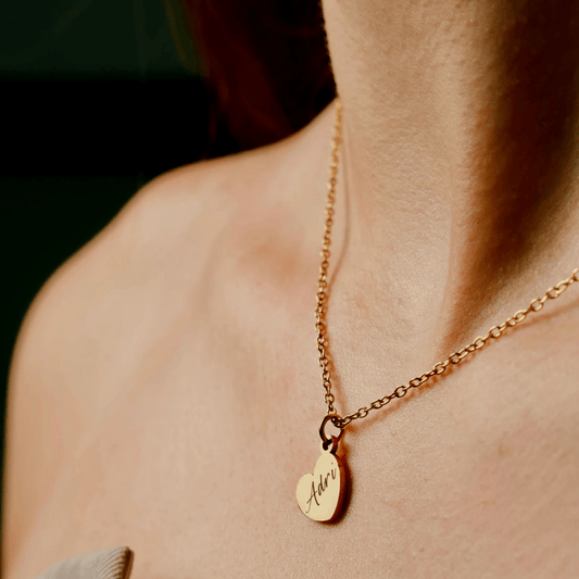 COLLAR PERSONALIZADO CON CORAZON MINI