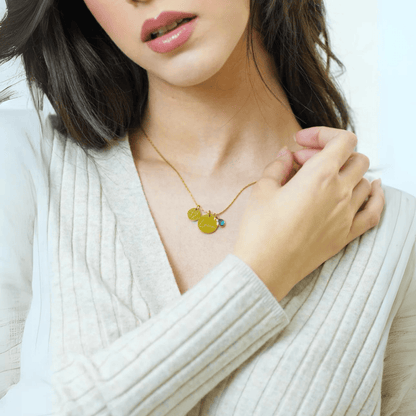 COLLAR PERSONALIZADO CON CRISTAL DE CUMPLEAÑOS