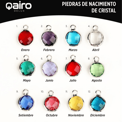 COLLAR PERSONALIZADO CON CRISTAL DE CUMPLEAÑOS