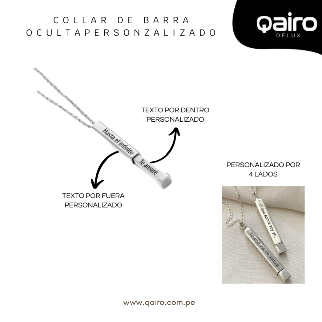 COLLAR PERSONALIZADO DE BARRA OCULTA