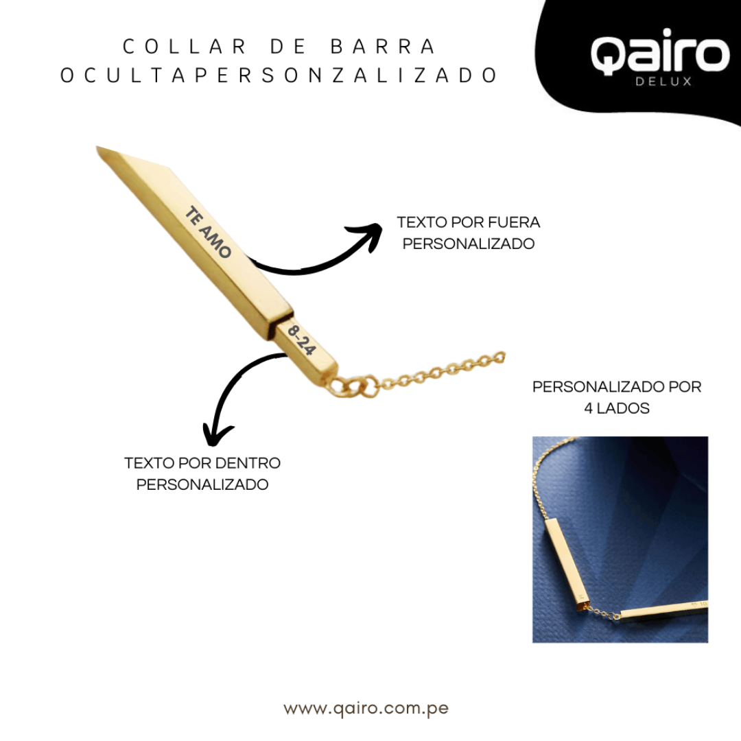 COLLAR PERSONALIZADO DE BARRA OCULTA