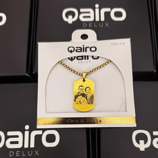 COLLAR PLACA VARON PERSONALIZADO CON RETRATO