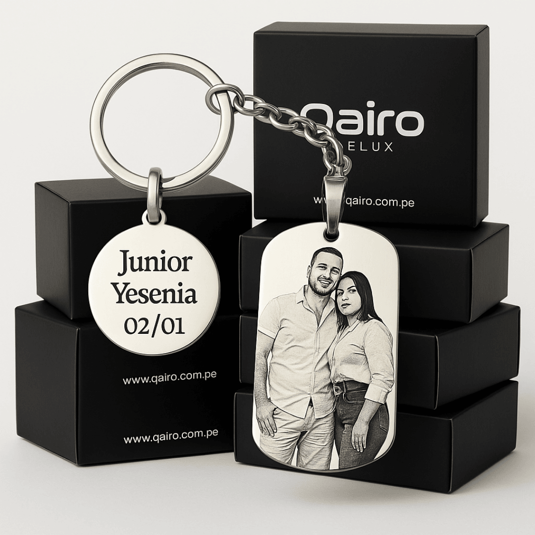 LLAVERO PERSONALIZADO DE PLACA CON RETRATO