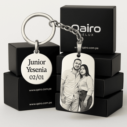 LLAVERO PERSONALIZADO DE PLACA CON RETRATO