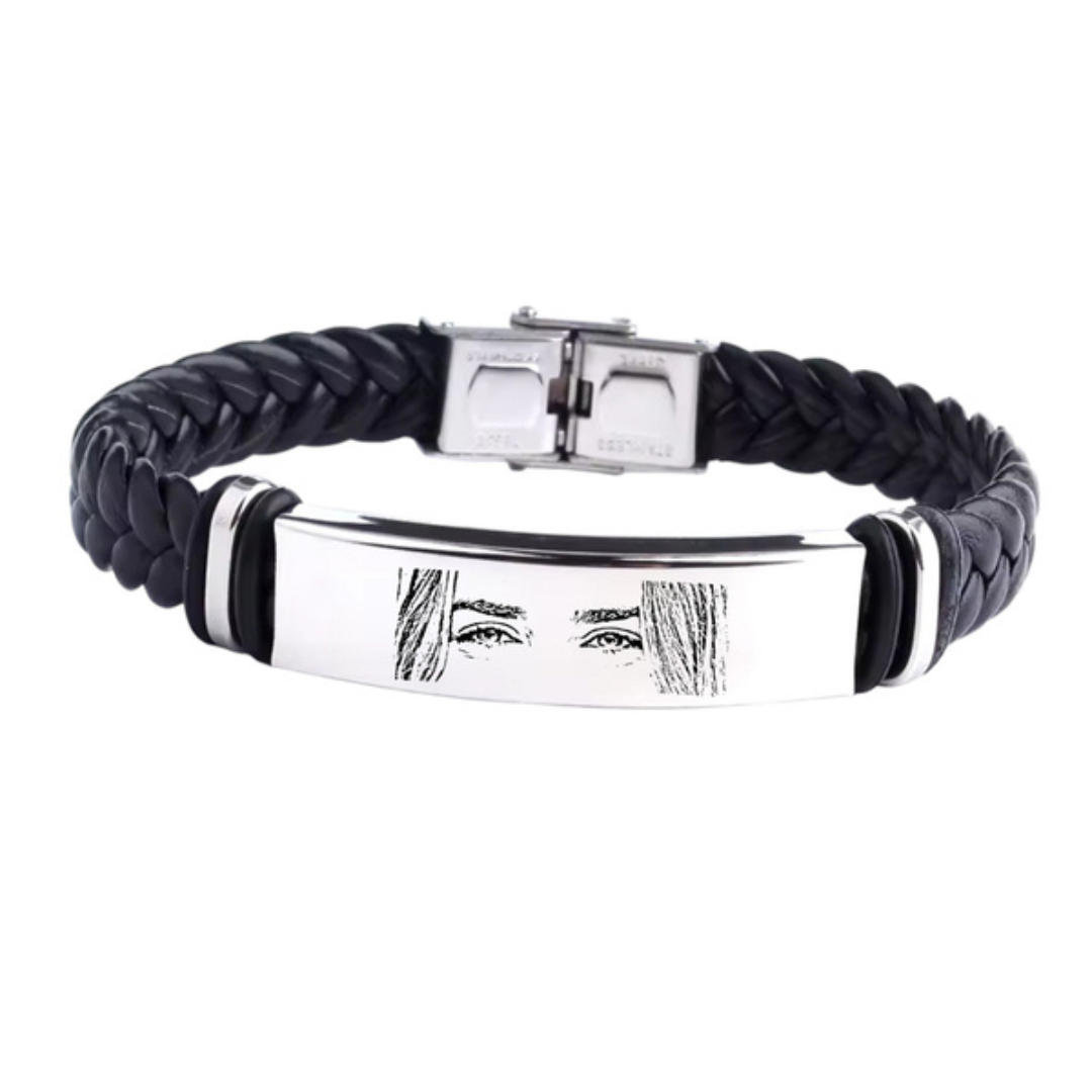 PULSERA PERSONALIZADA DE CUERO CON MIRADA