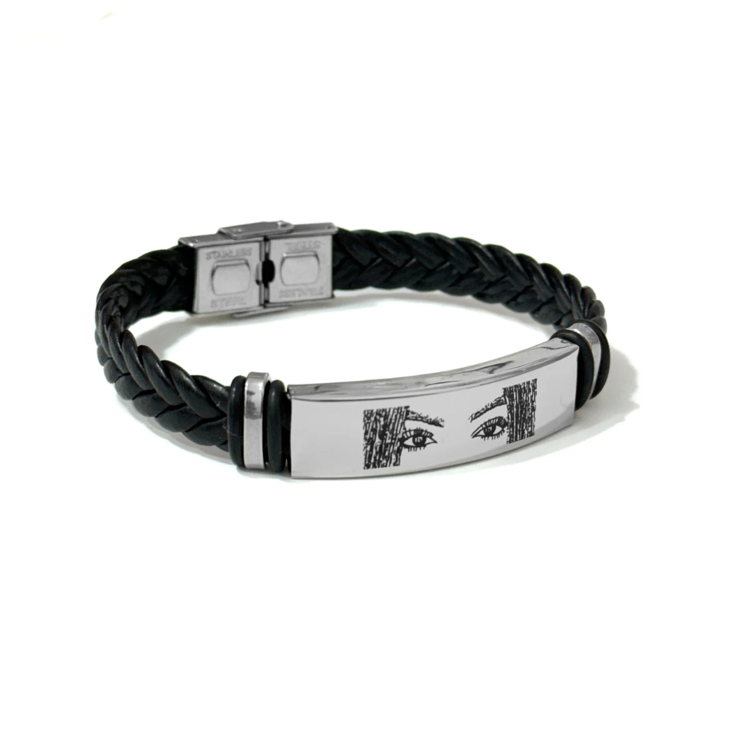 PULSERA PERSONALIZADA DE CUERO CON MIRADA
