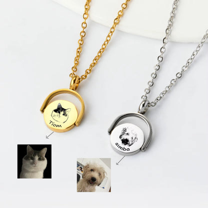 COLLAR GIRATORIO CON RETRATO PERSONALIZADO